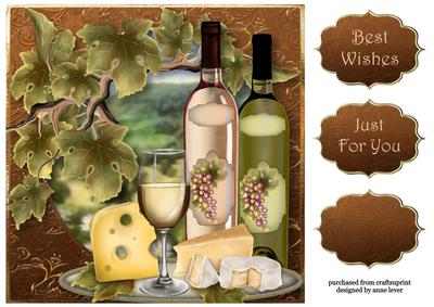 Autumnal Wines & Vines 8x8 Quick Topper