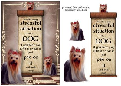 Handle Every Stressful Situation Like a Dog - yorkie