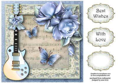 The Music of the Blue Roses 8x8 Quick Topper