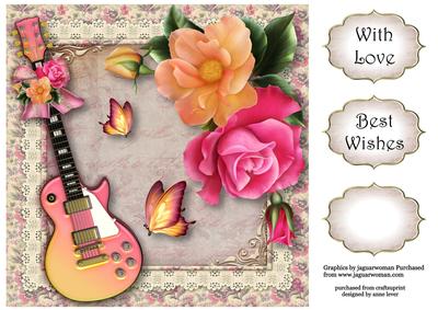 The Music of the Peach Roses 8x8 Quick Topper