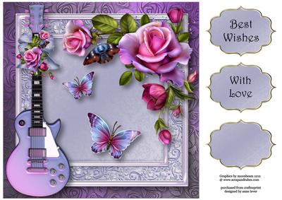 The Music of the Romantica Roses 8x8 Quick Topper
