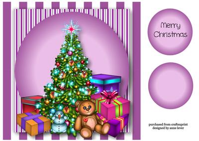 Christmas in Purple 8x8 Quick Topper