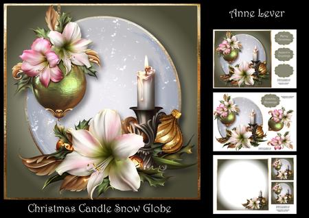 Christmas Candle Snow Globe
