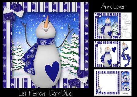 Let It Snow - Dark Blue