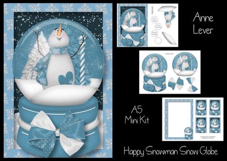 Happy Snowman Snow Globe