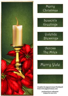 The Christmas Candle Large Dl Quick Topper