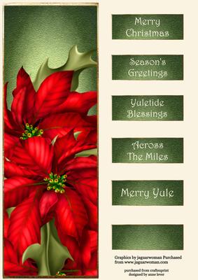 The Christmas Poinsettia Large Dl Quick Topper
