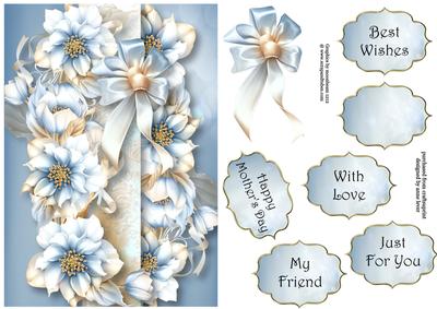 An Abundance of Pale Blue Hellebore A5