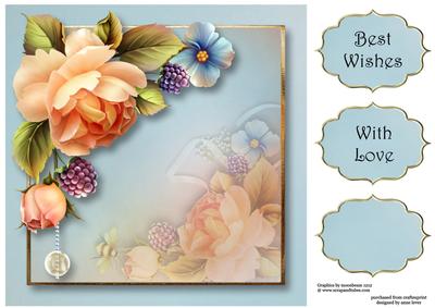 Perfectly Peach 8x8 Quick Topper