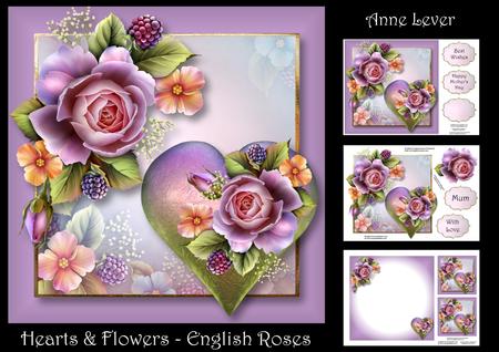 Hearts & Flowers - English Roses
