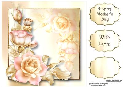 Pale Golden Pink 8x8 Quick Topper