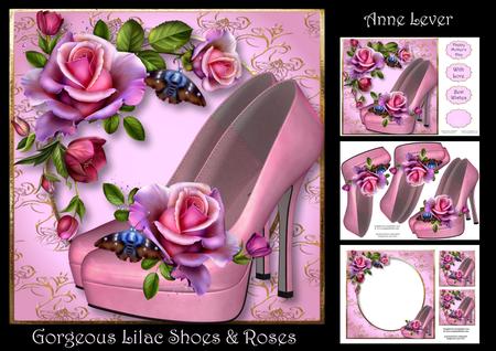 Gorgeous Lilac Shoes & Roses