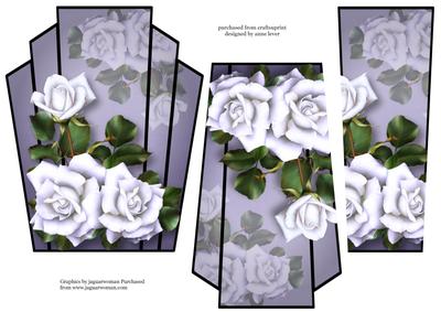 Art Deco Stacker - the White Tudor Rose