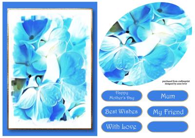 Floral Splendour - Beautiful Blue Quick Topper