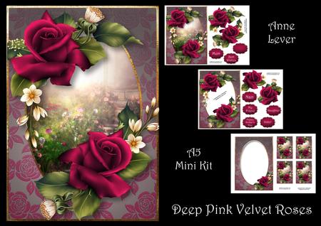 Deep Pink Velvet Roses