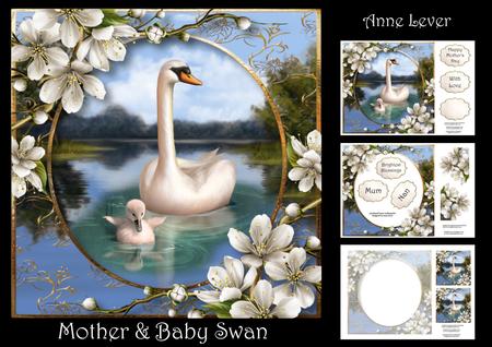 Mother & Baby Swan