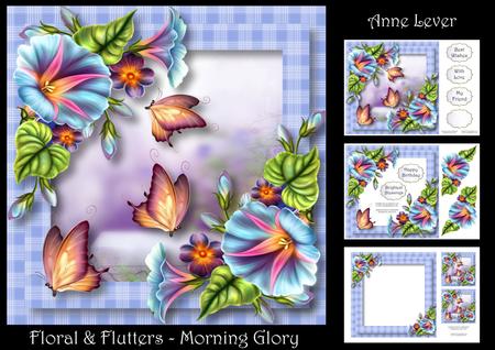 Floral & Flutters - Morning Glory