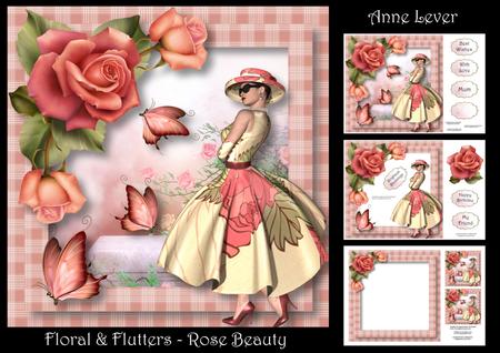 Floral & Flutters - Rose Beauty