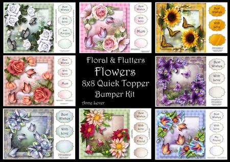 Floral & Flutters Flowers 8x8 Bumper Kit