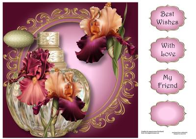 The Scent of the Bearded Iris 8x8 Quick Topper