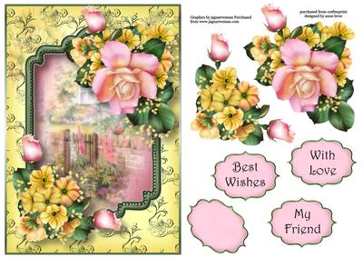Pink & Yellow at the Rose Cottage A5