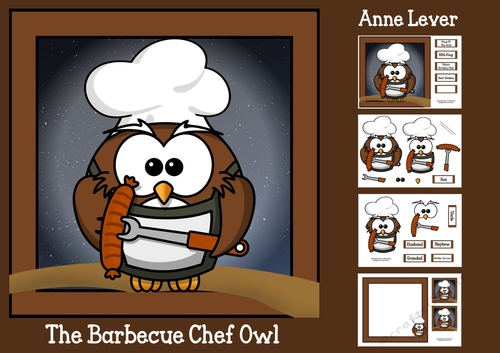 The Barbecue Chef Owl