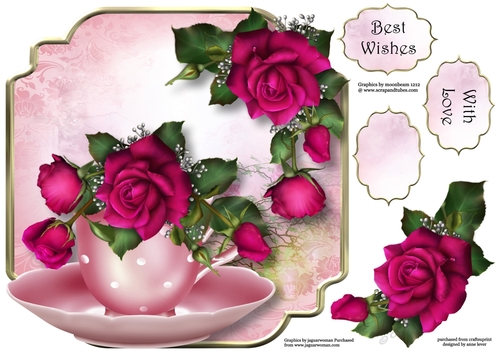 Teacup & Saucer - Claires Roses