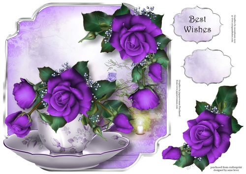 Teacup, Saucer & The Purple Rose