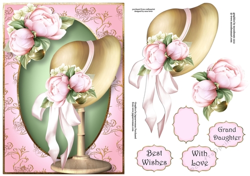 Pretty Peony Bonnet A5