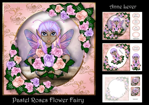 Pastel Roses Flower Fairy