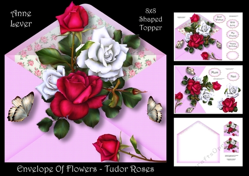 Envelope Of Flowers - Tudor Roses