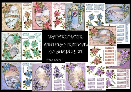 Watercolour Winter/Christmas A5 Bumper Kit
