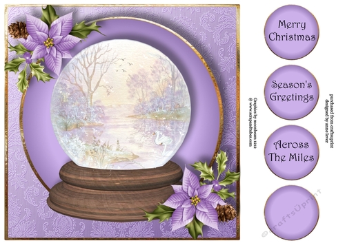 Scenic Snowglobe - Frosty Morning 8x8