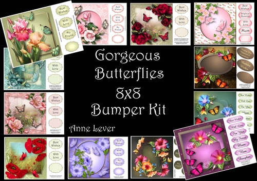 Gorgeous Butterflies 8x8 Bumper Kit