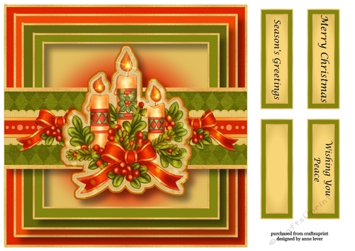 The Christmas Candles 8x8