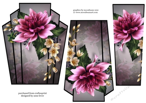 Art Deco Stacker - Purple Dahlia