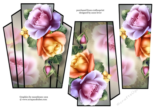 Art Deco Stacker - Summer Roses