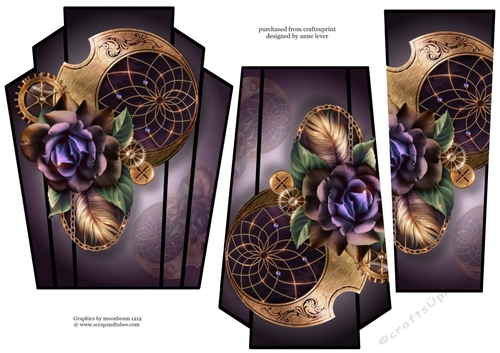 Art Deco Stacker - Steampunk Rose & Dreamcatcher