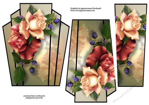 Art Deco Stacker - August Mood Roses