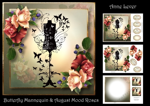 Butterfly Mannequin & August Mood Roses