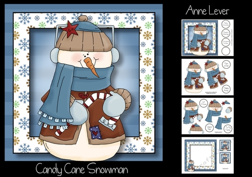 Candy Cane Snowman