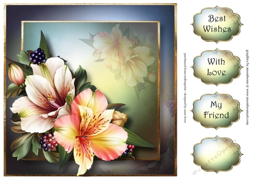 Pretty Peruvian Lily 8x8