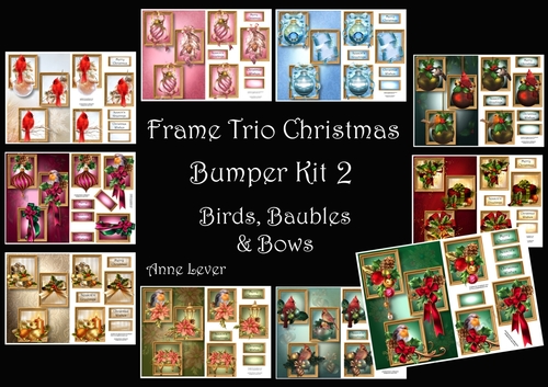 Frame Trio Christmas Bumper Kit 2 (Birds, Baubles & Bows)