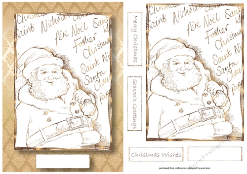 Golden Father Christmas