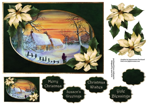 The Christmas Sunrise A5 Landscape