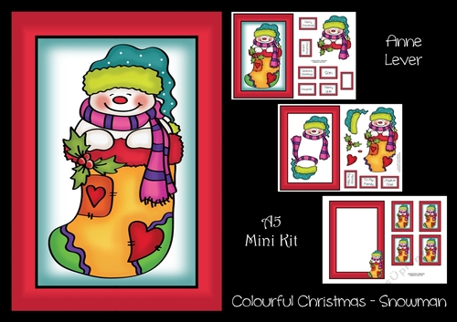 Colourful Christmas - Snowman