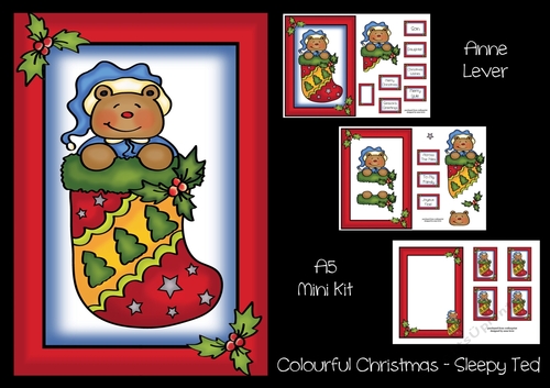 Colourful Christmas - Sleepy Ted