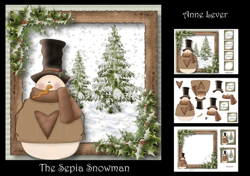 The Sepia Snowman