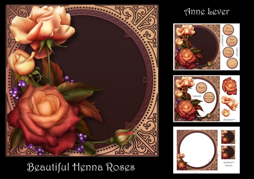 Beautiful Henna Roses