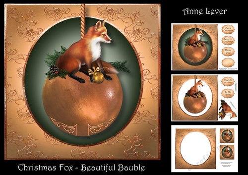 Christmas Fox - Beautiful Bauble